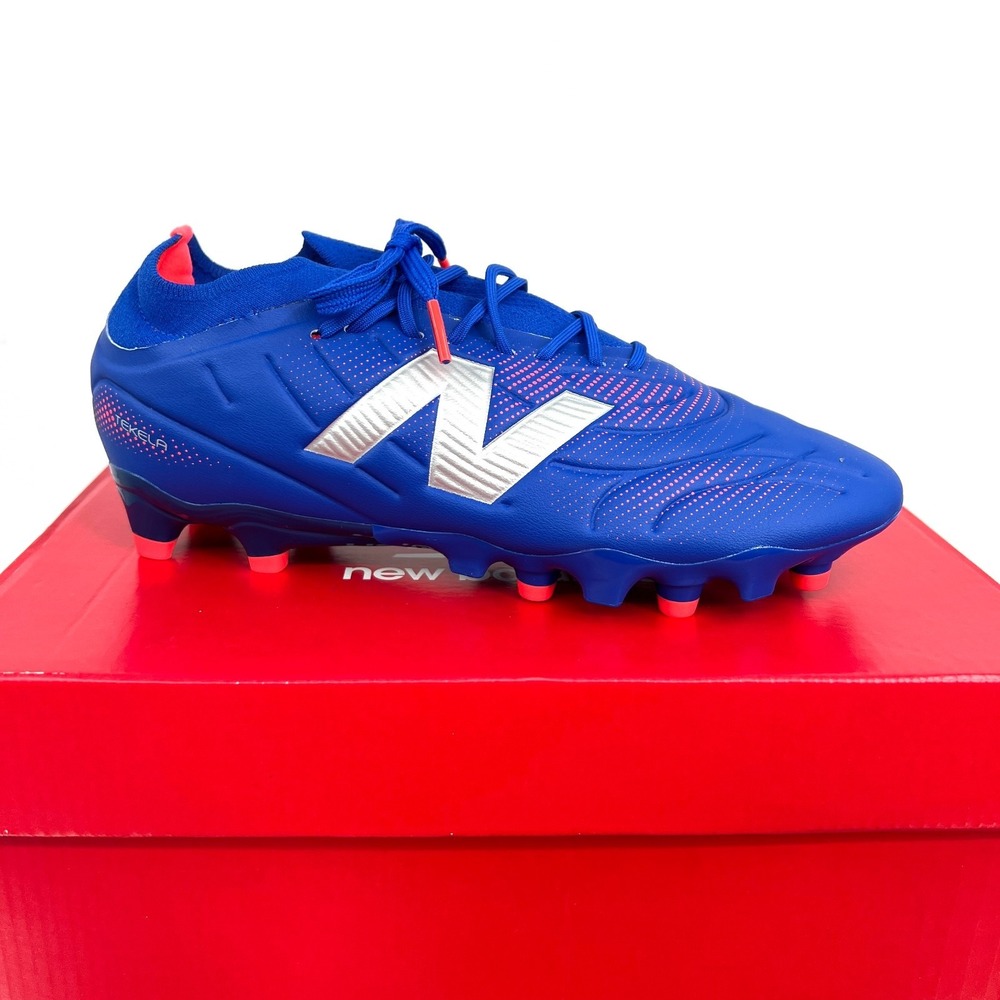 NEW Tekela Team low laced FC v5 soccer cleats blue red uisex 6.5 womens 8 wide - Picture 11 of 11